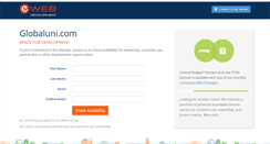 Desktop Screenshot of globaluni.com